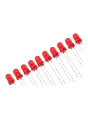 Nacario Sanec 5 mm Kırmızı LED Paketi - 10 Adet