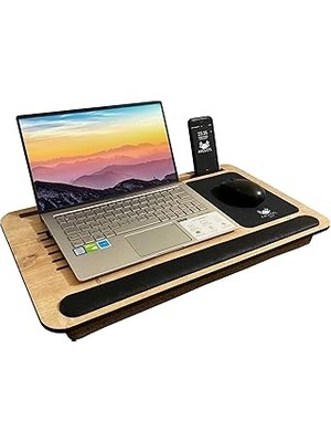 Nacario Axolotl Supply Telefon Tablet Bölmeli Minderli Laptop Sehpası Notebook Bilgisayar Çalışma Masası