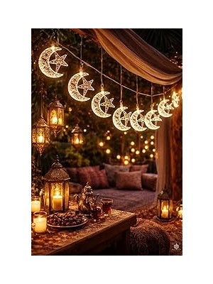 Nacario 1,5 Metre Pilli LED Işık, Sari Işıklar Peri Işıkları Aydınlatmalı Şerit LED Ramazan Süsü LED Işık Ş