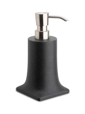 Nacario System Tezgah Üstü Sıvı Sabunluk Siyah-Saten Renk 181X91X109 mm