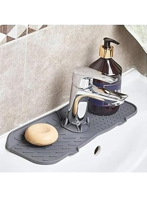 Nacario Su Tutucu Musluk Matı - Mutfak Banyo Için Koruyucu Musluk Lavabo Altı Mat