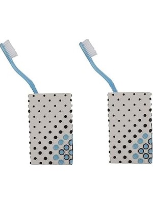 Nacario Bosphorus 2 Adet Firçalik Macunluk Puanli Poliresin 6X6X10CM 200ML Banyo Seti
