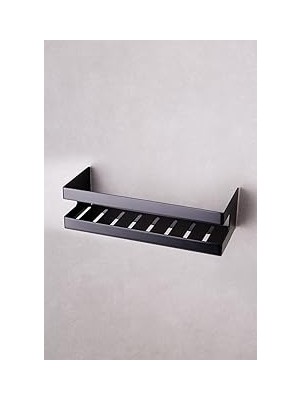 Nacario System Duş Raf Sistemi Siyah Renk 98X100X250 mm