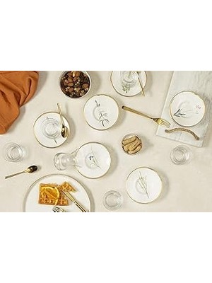 Nacario Porland Botanical 12 Parça 6 Kişilik Çay Takımı