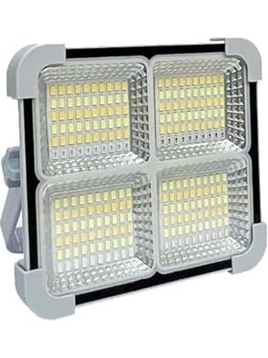 Nacario Solar LED Projektör Güneş Enerjili Portatif LED Işık Taşınabilir Sokak Aydınlatması IP66