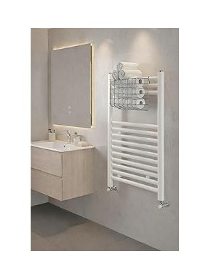 Nacario Sas Haus Petek Üstü Çok Amaçlı Banyo Rafı Metal Havluluk Düzenleyici Sepet 1 Adet Krom