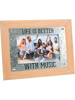 Nacario Pavilion Gift Company 67724 Life Is Better Music People 4 x 6 Mdf Şövale Arka Duvara Asılan Resim Ç
