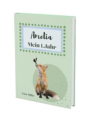 Nacario Amelia- Mein Erstes Jahr: Supersüßes Babyalbum Personalisiert Für Amelia. Mit Total Schnuckeligen T