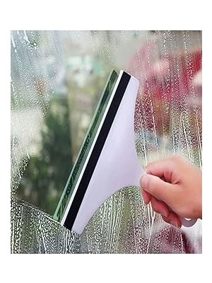 Nacario Çok Amaçlı Cam Sileceği, Banyo Araç Cam Temizliği, Silikon Blade, Plastik Sap, Siyah Pembe, 9