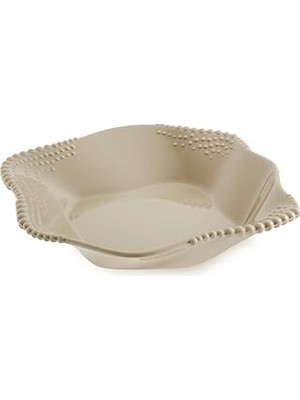 Nacario Maris Melamin Bej Çukur Tabak 21.7X21.4X4.3 cm