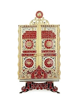 Nacario Ayaklı Mineli Kuranı Kerim Muhafaza Kabı Gold