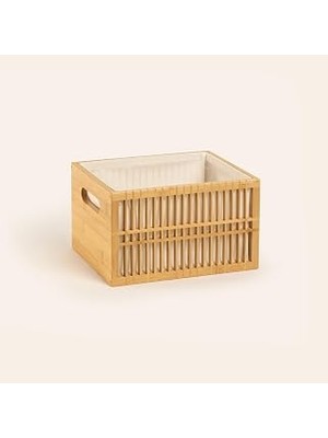 Nacario Dalı Bambu Sepet 27X22X17 cm