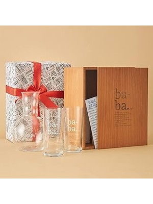 Nacario Hediyesepeti Baba Tanımı Tasarımlı Ahşap Kutulu Rakı Seti