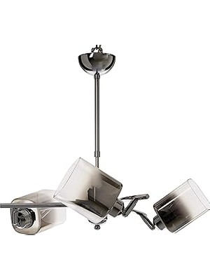 Nacario Lucea 1451-51-03 Derma 3'lü Krom Avize 3 x E27