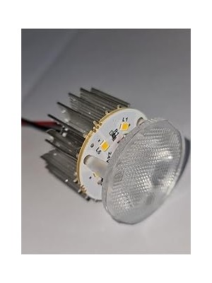 Nacario Uni̇kom 50'li Paket Dekoratif Yuvarlak Tente Içi(Kasasız) LED Armatür 24V Beyaz Işık 6500K