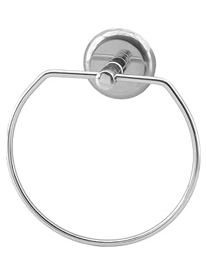 Nacario Vidalı Bez Havluluk Aparatı Lavabo Banyo Mutfak Bez Havlu Askısı Krom Paslanmaz Metal