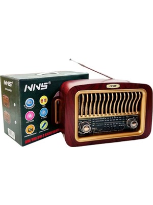 Gees Taşınabilir Klasik Am/fm/sw Transistör Retro Nostaljik Radyo USB Şarjlı