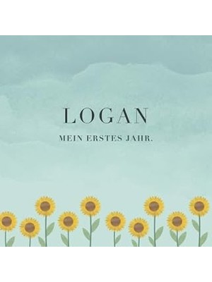Nacario Logan Mein Erstes Jahr: Baby Tagebuch I Babyalbum I Erinnerungsalbum I Eintragealbum I Kinderbuch I