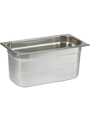 Nacario Paslanmaz Çelik Gastronom/gastronorm Küvet Gn 1/3-150 (32,5 x 17,6 x 15 Cm)