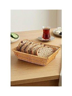 Nacario Digithome Dikdörtgen Rattan Mini Ekmek Sepeti - BB6061