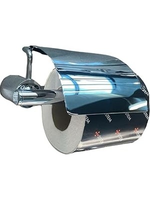 Nacario System Icona Kapaklı Tuvalet Kağıtlığı Krom 85X118X158 mm