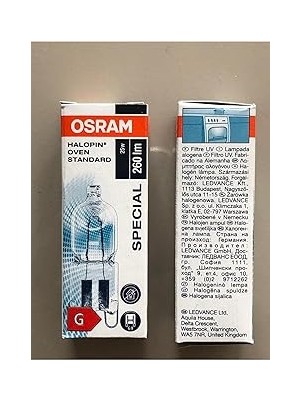 Nacario Halojen Ampul G9 25W, Fırın Lambası, 260 Lümen