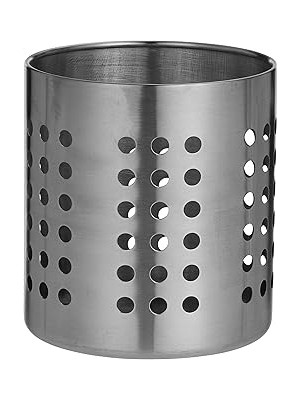 Nacario Sepeti 'ordning' Besteckstaender Paslanmaz Çelik – Kuechenutensilienhalter – 12 cm Çap-13,5 cm