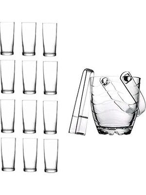 Nacario Pasabahce Rakı Bardak 14 Prç. Rakı Bardağı Buz Kovası Seti 1785618004000