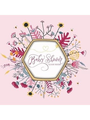 Nacario Independently Published Cottagecore Baby Shower Guest Book: Girl Baby Shower Decorations, Bee Baby