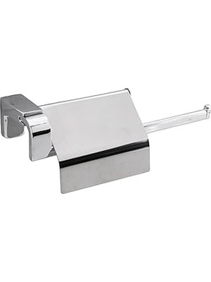 Nacario Banyo Lavabo Mutfak Aparat Uzun Kağıt Havluluk Kapaklı Kağıtlık 26 cm Metal Sağlam Krom