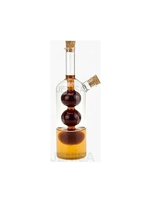 Nacario Üç Bölmeli Çift Hazneli Cam Yağdanlık & Sirkelik – 260 ml Zarif Tasarım