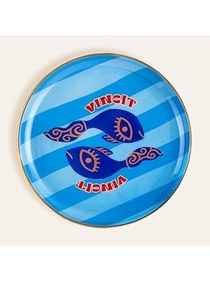 Nacario Agra Metal Dekoratif Tepsi 15X15 cm