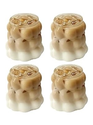 Nacario Şeffaf Kabarcıklı Cam Bardak 7 Cm, Kalın Cam Mini Su, Kahve, Kola Meşrubat Bardağı, 4’lü Set, Da
