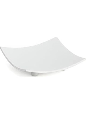 Nacario System Tezgah Üstü Katı Sabunluk Beyaz Renk 27X115X115 mm