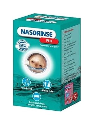 Nacario Abfen Nasorinse Hyalunorik Asi̇t Içeren Yüksek Haci̇m Düşük Basinçli Nazal Duş (25 Poşetli)