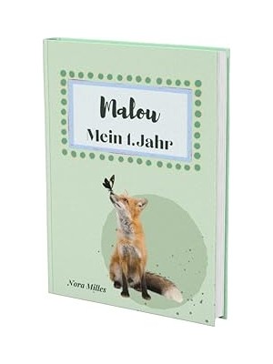 Nacario Malou- Mein Erstes Jahr: Supersüßes Babyalbum Personalisiert Für Malou. Mit Total Schnuckeligen Tie