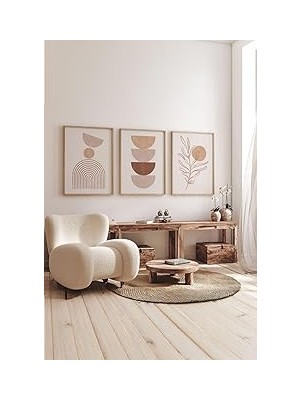 Nacario Artavessa Gerçek Ahşap Çerçeveli 3 Parça 3D Poster Tablo Seti - 3DARTSOHOSET44-3348
