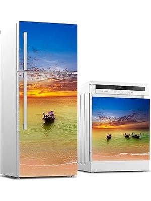 Nacario Buzdolabı Bulaşık Makinası Beyaz Eşya Sticker Kaplama Tayland Doğa