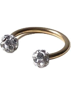 Nacario Taşlı Top Gold Piercing