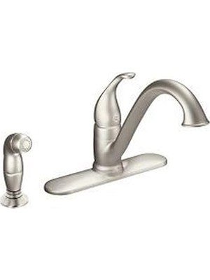 Nacario Moen 7840SRS Camerist One-Handle Low Arc Musluk, Spot Resist Paslanmaz By Moen