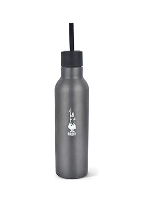 Nacario - Termal Şişe - 750ML - Koyu Gri Renk - Paslanmaz Çelik - Çift Katmanlı - 12 Saat Sıcak 24