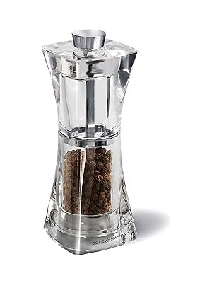 Nacario Cole & Mason H37401P Crystal Karabiber Değirmen 125 mm Akrilik