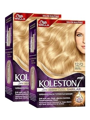 Nacario Wella Koleston Supreme Kit 12/0 Çok Doğal Sarı X2'li Set