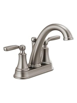Nacario Faucet 2532LF-SSTP Woodhurst Banyo Bataryası Orta Seti, Paslanmaz