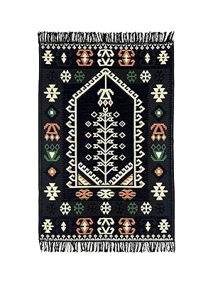 Nacario Shark Anadolu Seccade Kilim 17 Siyah