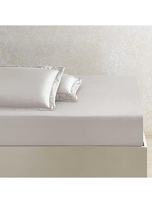 Nacario Linens x Tencel™ Lyocell Çift Kişilik Çarşaf Bej
