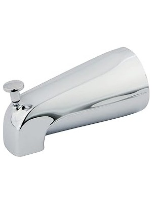 Nacario Brass K188A1 Tasarımcı Trimscape Showerscape 5 Inç Küvet Borusu, Yönlendirici, Parlak Krom