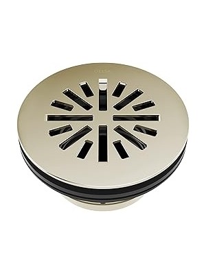 Nacario Faucet 4 Inç Yuvarlak Duş Yer Sifonu Cilalı Nikel, Duş Tahliye Kiti, Krom Duş Drenajı, Krom D