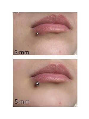 Nacario Mıknatıslı Deliksiz Piercing, Dudak Kulak Burun, 5 Mm, Gümüş, Unisex