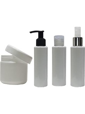 Nacario Sampex 100 ml Sıvı Sabun,sprey,kapaklı Şişe Krem,vazalin Kavanozu Seyahat Seti